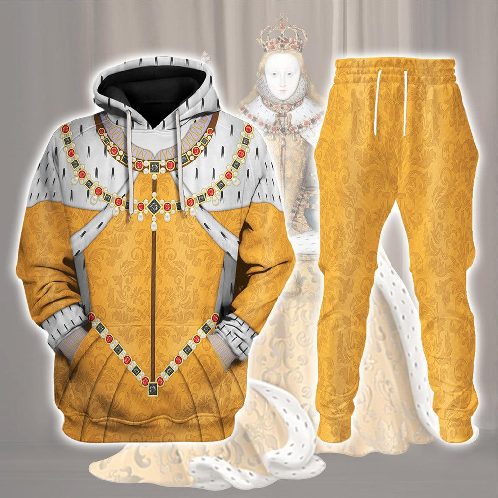 Gearhomie Elizabeth I of England Costume Hoodie Sweatshirt T-Shirt Tracksuit - Gearhomie.com