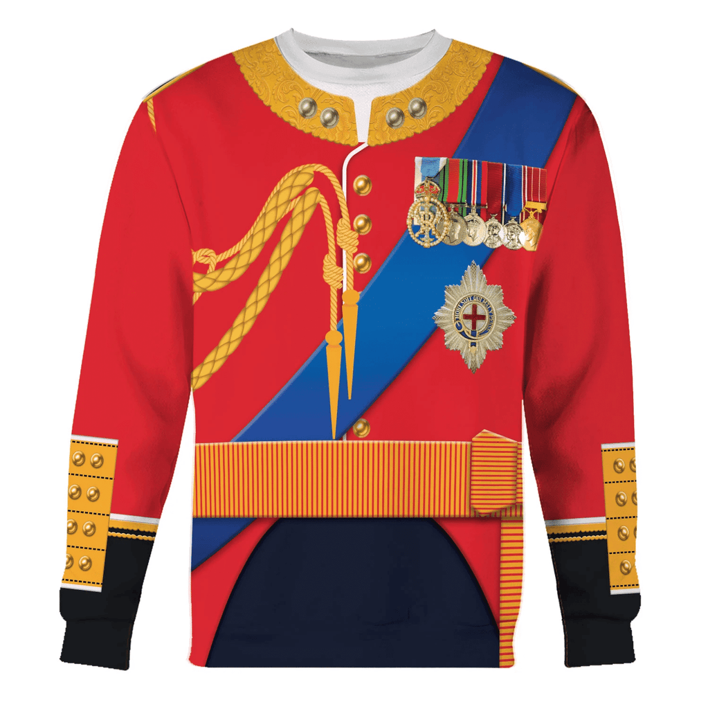 Gearhomie Elizabeth II of England Costume Hoodie Sweatshirt T-Shirt Tracksuit - Gearhomie.com