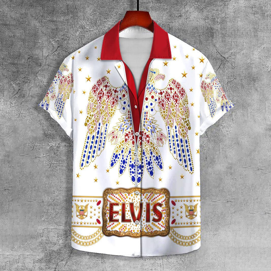 Gearhomie Elvis Aloha UNISEX CASUAL HAWAIIAN SHIRT - Gearhomie.com