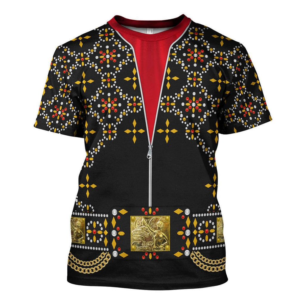 Gearhomie Elvis Black Conquistador Costume Hoodie Sweatshirt T-Shirt Sweatpants - Gearhomie.com