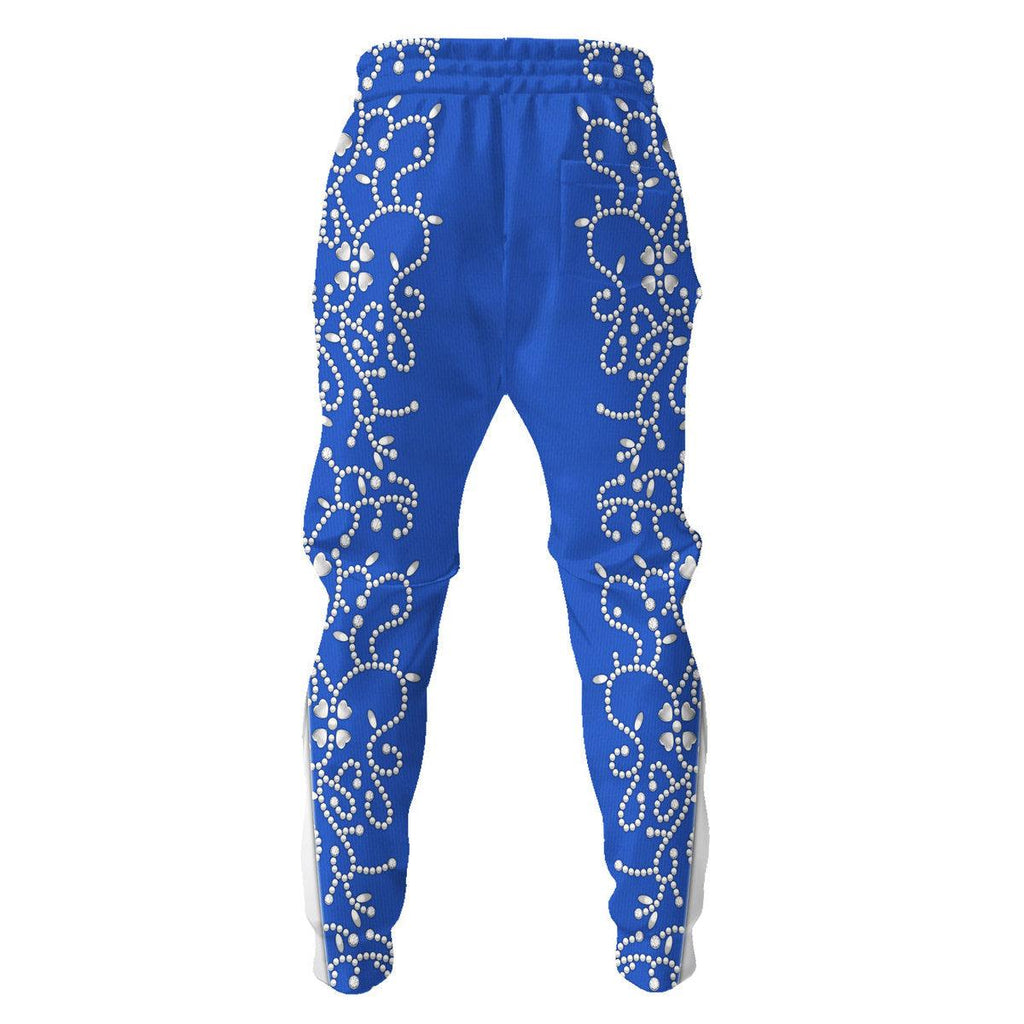 Gearhomie Elvis Blue Swirl Costume Hoodie Sweatshirt T-Shirt Sweatpants - Gearhomie.com