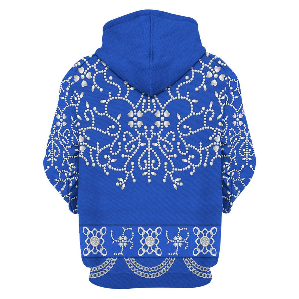 Gearhomie Elvis Blue Swirl Costume Hoodie Sweatshirt T-Shirt Sweatpants - Gearhomie.com