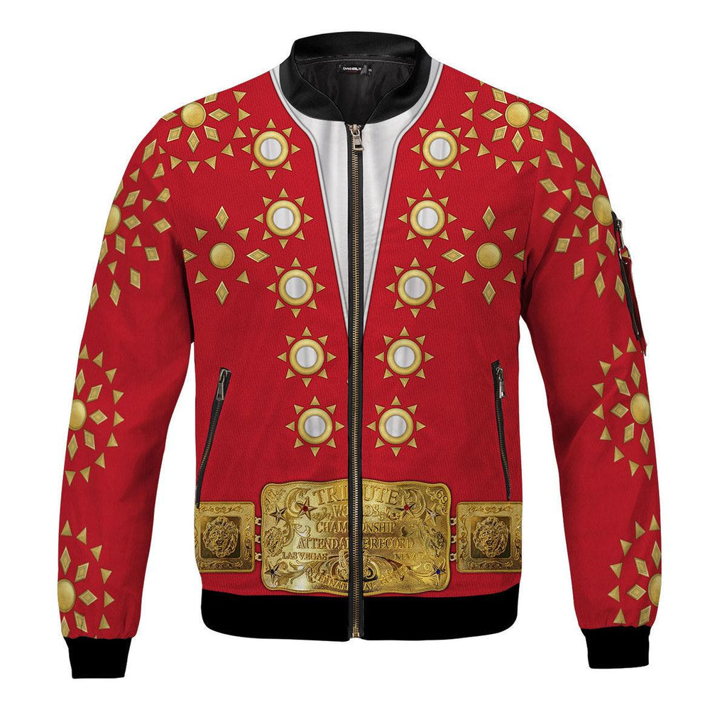 Gearhomie Elvis Burning Love Bomber Jacket - Gearhomie.com