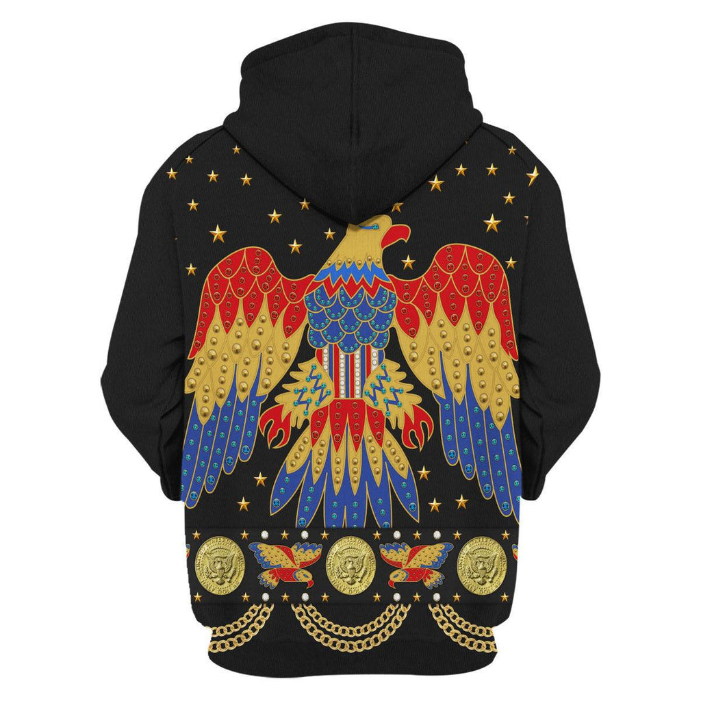 Gearhomie Elvis EAGLE Black Costume Hoodie Sweatshirt T-Shirt Sweatpants - Gearhomie.com