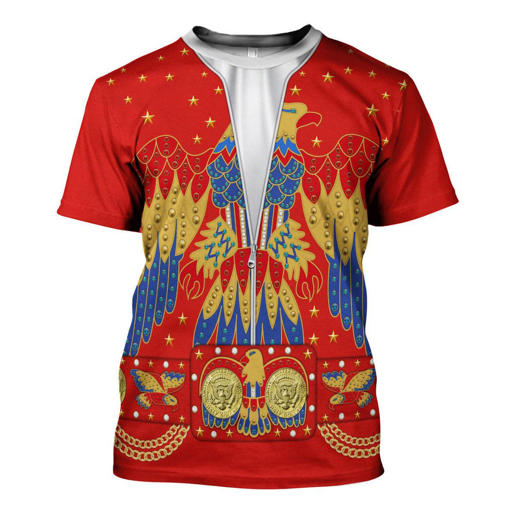 Gearhomie Elvis EAGLE Red Costume Hoodie Sweatshirt T-Shirt Sweatpants - Gearhomie.com