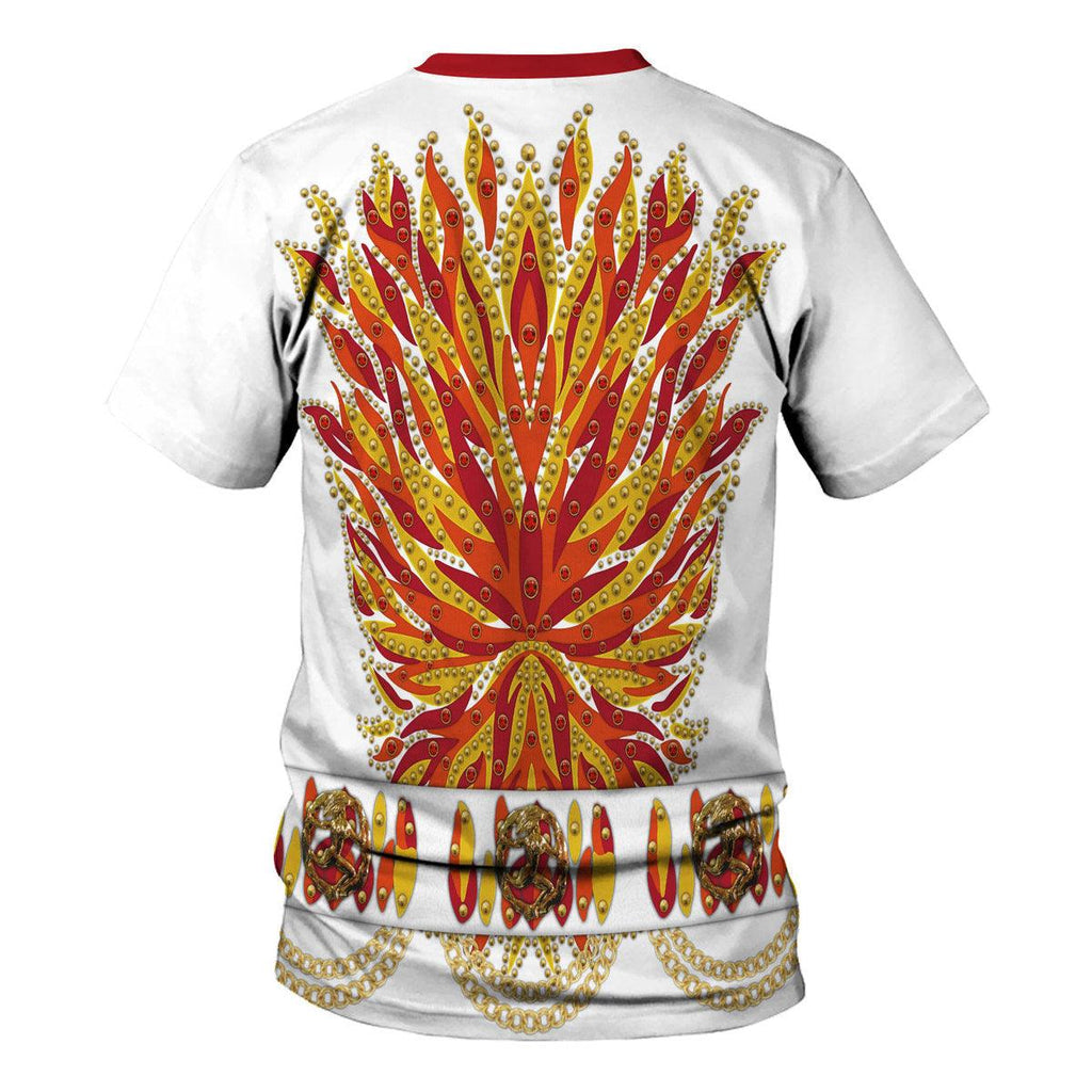 Gearhomie Elvis Flame Outfit Costume Hoodie Sweatshirt T-Shirt Sweatpants - Gearhomie.com