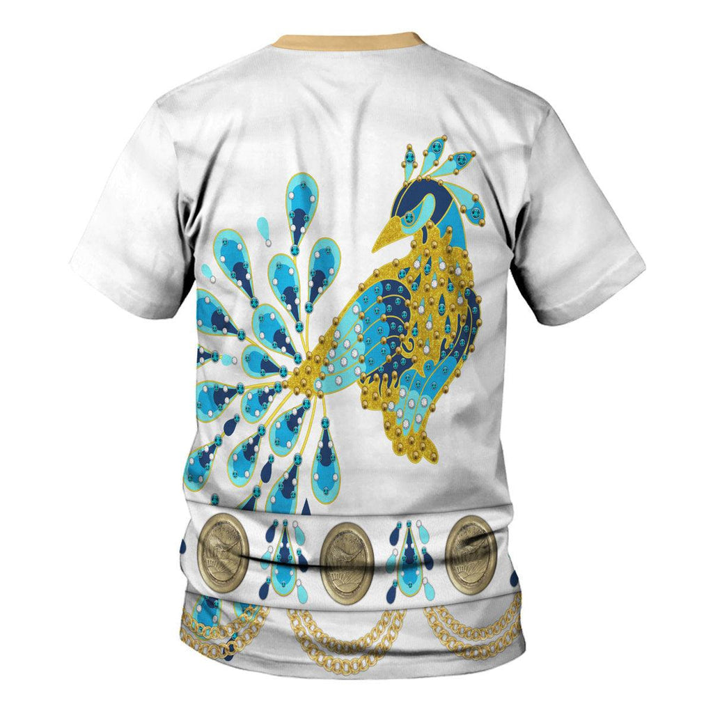 Gearhomie Elvis Presley Peacock Outfit Costume Hoodie Sweatshirt T-Shirt Sweatpants - DucG