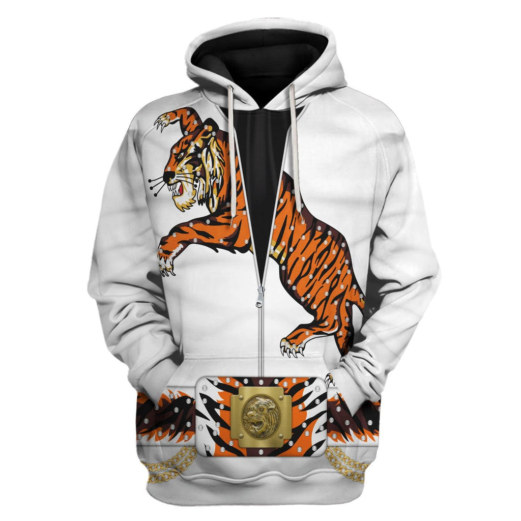 Gearhomie Elvis Presley Tiger Costume Hoodie Sweatshirt T-Shirt Sweatpants - DucG