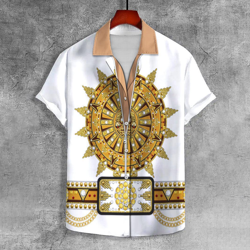 Gearhomie Elvis Sun Dial UNISEX CASUAL HAWAIIAN SHIRT - Gearhomie.com