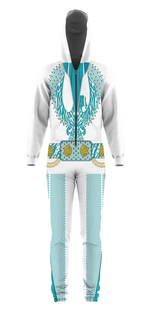 Gearhomie Elvis Turquoise Phoenix jumpsuit Costume - Gearhomie.com