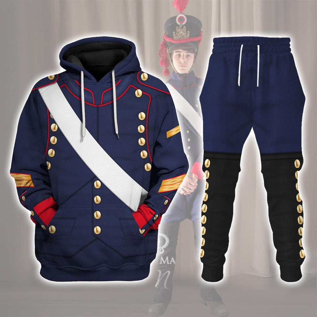 Gearhomie French Line Artillery-1806 Uniform All Over Print Hoodie Sweatshirt T-Shirt Tracksuit - DucG