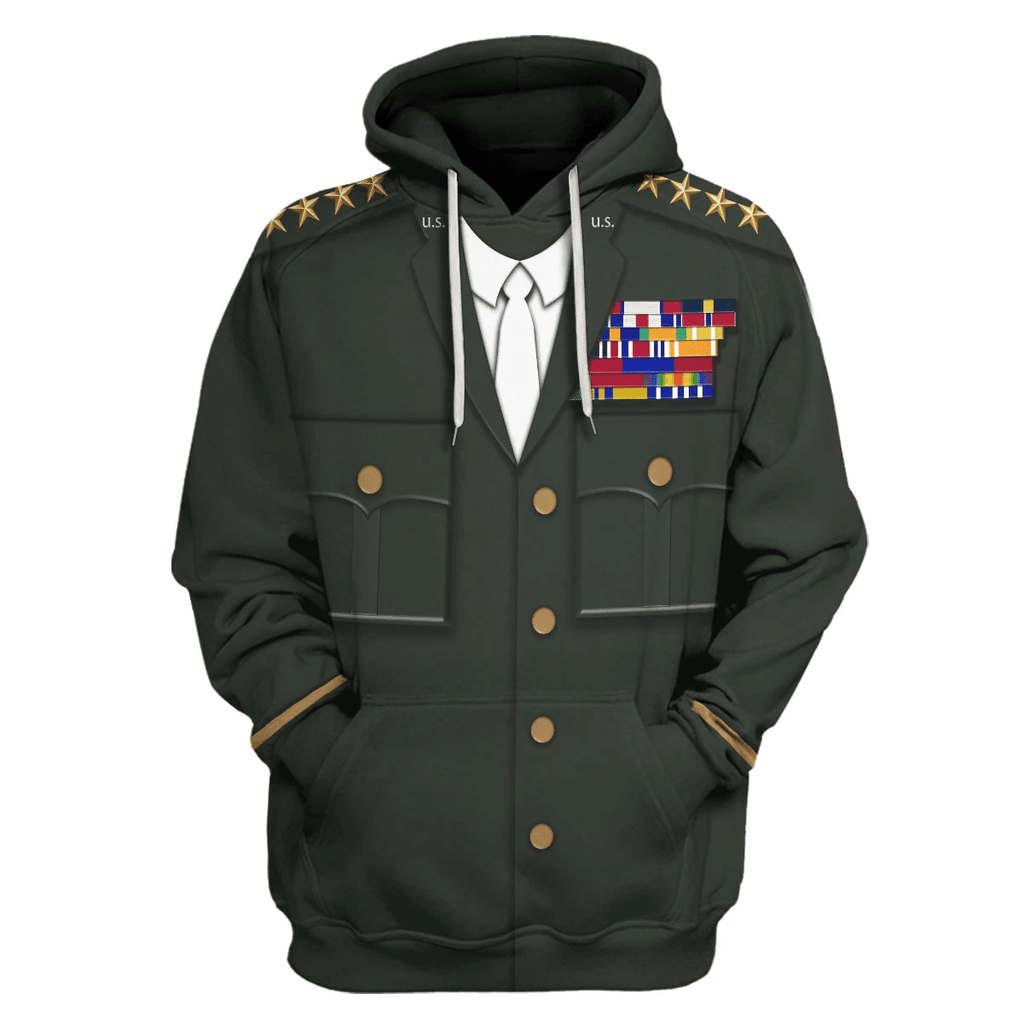 Gearhomie General Omar N. Bradley Costume Hoodie Sweatshirt T-Shirt Tracksuit - Gearhomie.com