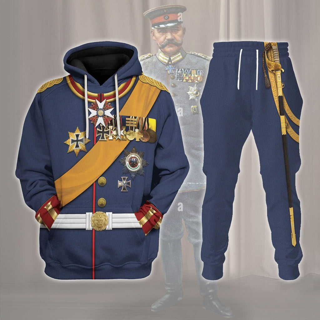 Gearhomie General Paul Von Hindenburg (1847-1934) Costume Hoodie Sweatshirt T-Shirt Tracksuit - Gearhomie.com