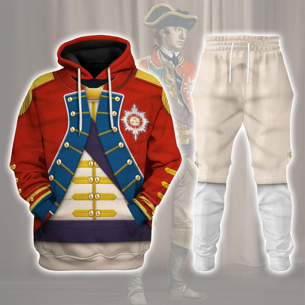 Gearhomie General Washington - The American Revolution Uniform All Over Print Hoodie Sweatshirt T-Shirt Tracksuit - Gearhomie.com