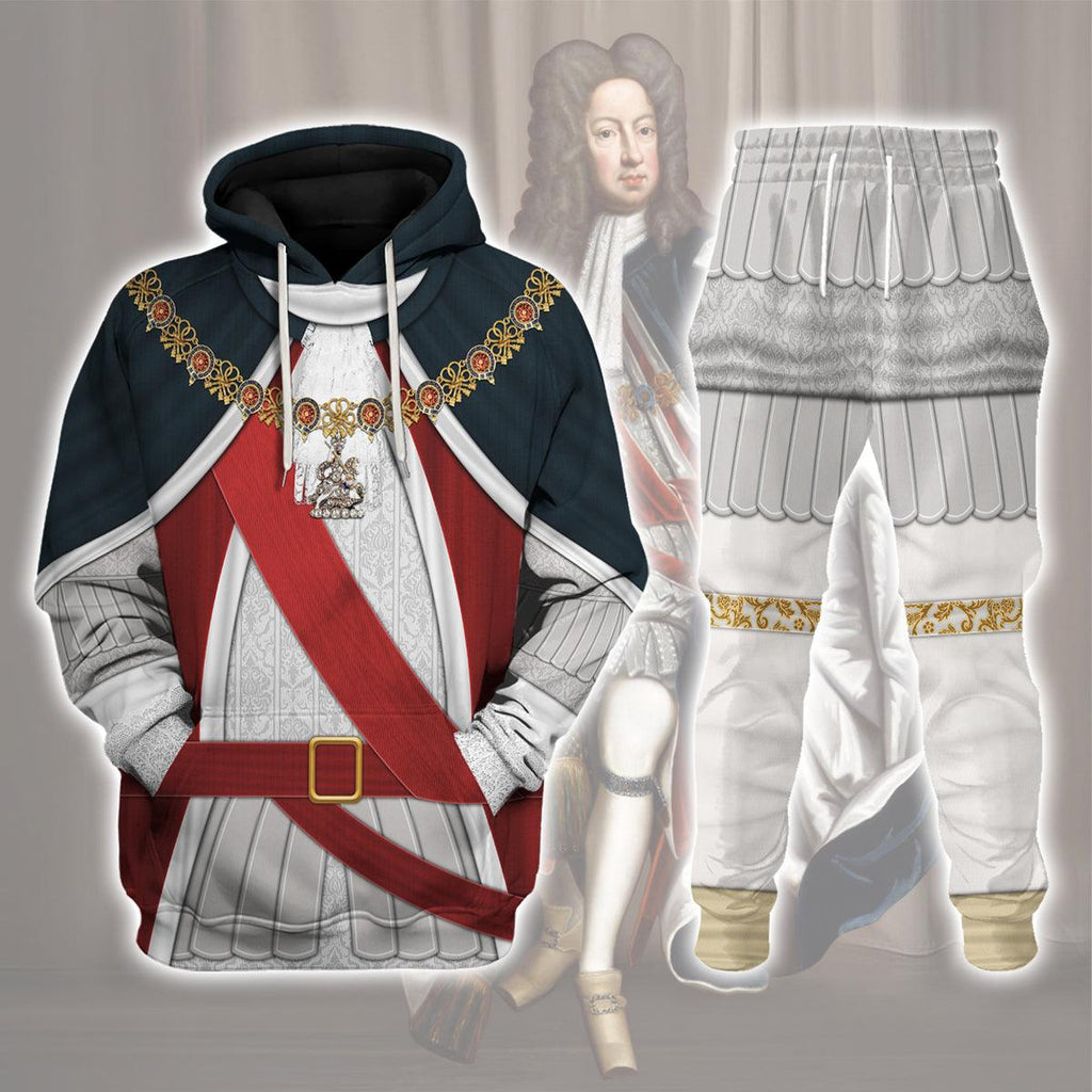 Gearhomie George I of England Costume Hoodie Sweatshirt T-Shirt Tracksuit - Gearhomie.com