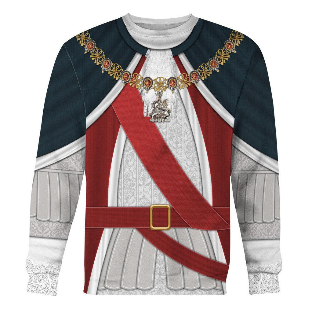 Gearhomie George I of England Costume Hoodie Sweatshirt T-Shirt Tracksuit - Gearhomie.com