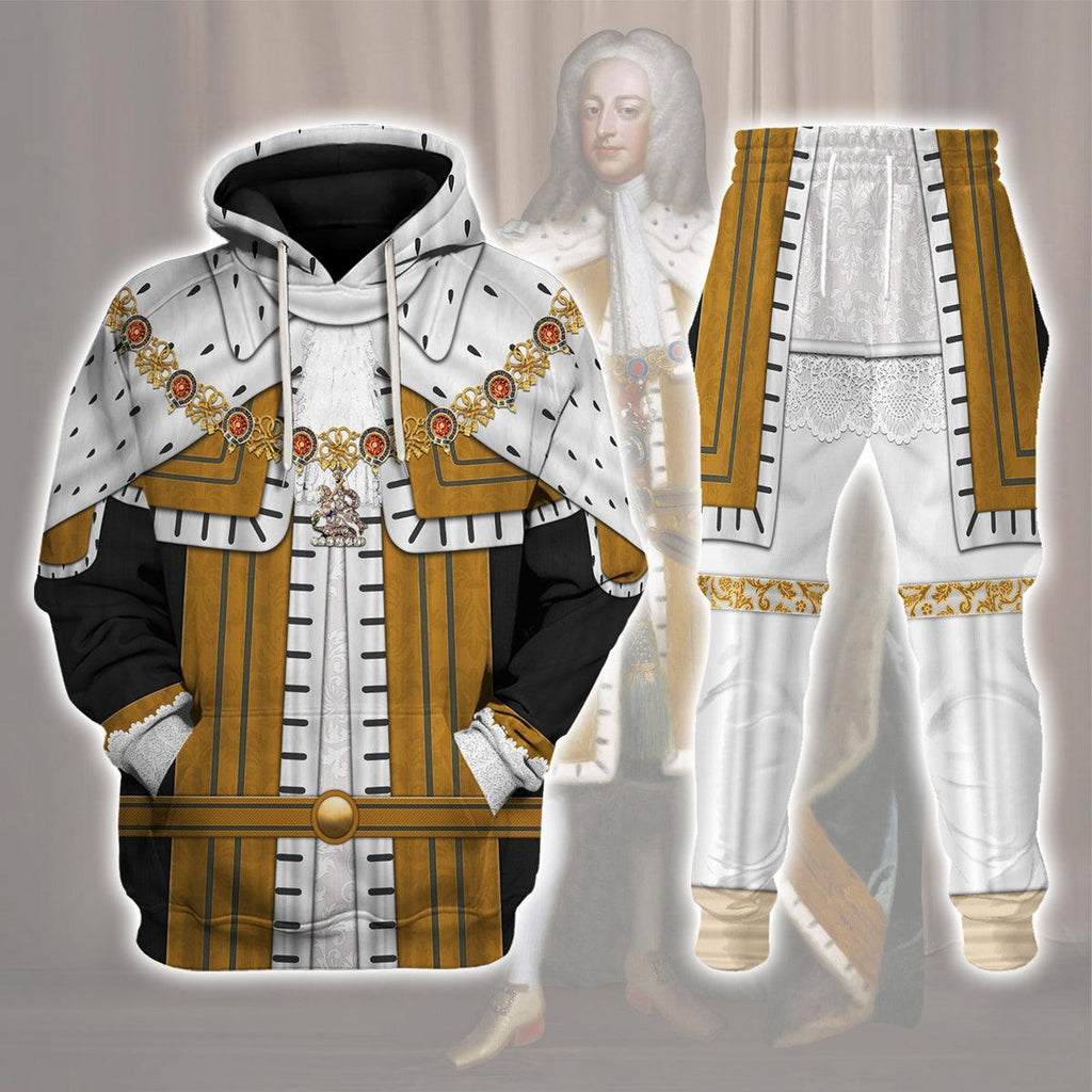 Gearhomie George II of England Costume Hoodie Sweatshirt T-Shirt Tracksuit - Gearhomie.com