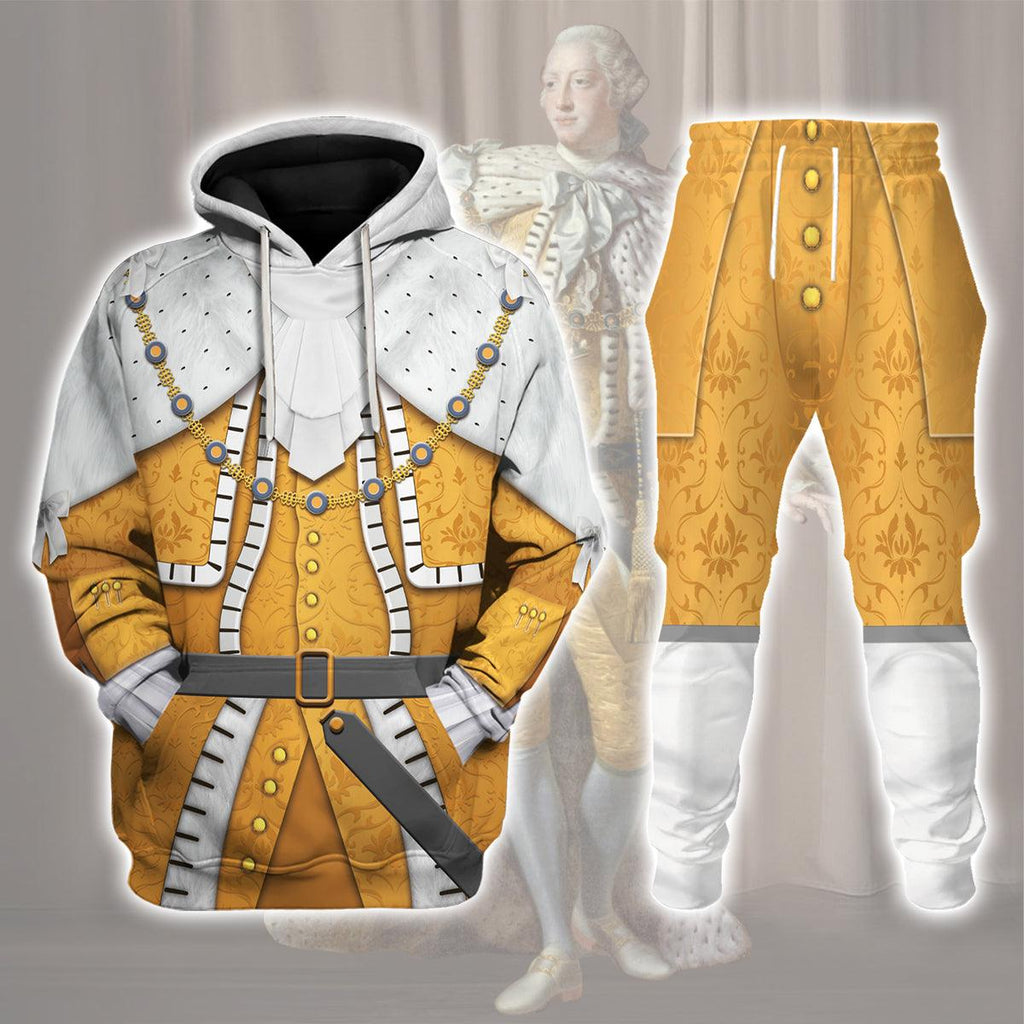 Gearhomie George III of England Costume Hoodie Sweatshirt T-Shirt Tracksuit - DucG