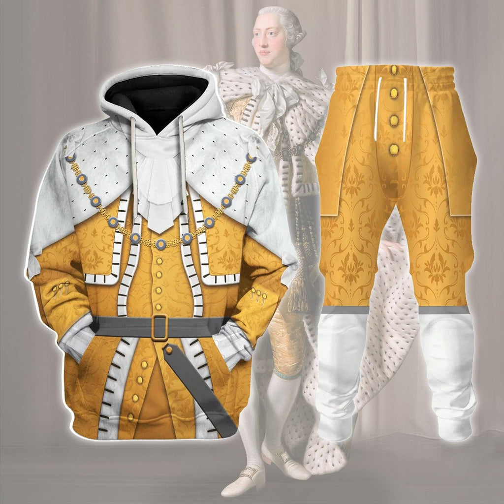 Gearhomie George III Of Great Britain Costume Hoodie Sweatshirt T-Shirt Tracksuit - Gearhomie.com