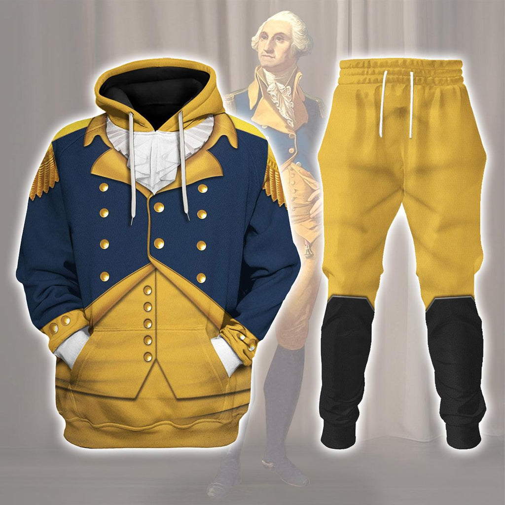 Gearhomie George Washington: Indispensable Man Uniform All Over Print Hoodie Sweatshirt T-Shirt Tracksuit - Gearhomie.com