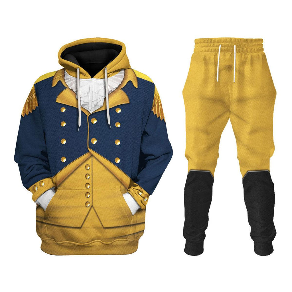 Gearhomie George Washington: Indispensable Man Uniform All Over Print Hoodie Sweatshirt T-Shirt Tracksuit - Gearhomie.com