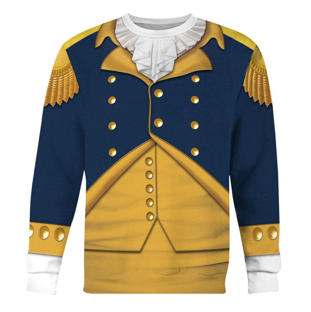 Gearhomie George Washington: Indispensable Man Uniform All Over Print Hoodie Sweatshirt T-Shirt Tracksuit - Gearhomie.com