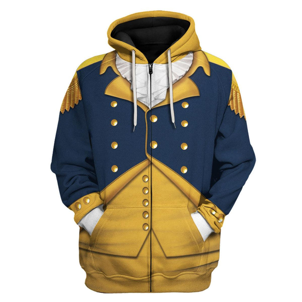 Gearhomie George Washington: Indispensable Man Uniform All Over Print Hoodie Sweatshirt T-Shirt Tracksuit - Gearhomie.com