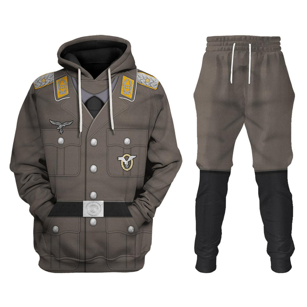 Gearhomie German Air Force (Luftwaffe)-Pilot-Full Dress Costume Hoodie Sweatshirt T-Shirt Tracksuit - Gearhomie.com