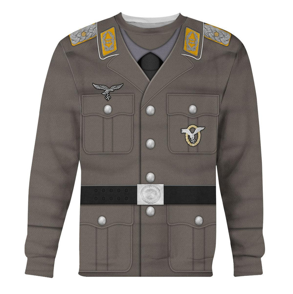 Gearhomie German Air Force (Luftwaffe)-Pilot-Full Dress Costume Hoodie Sweatshirt T-Shirt Tracksuit - Gearhomie.com