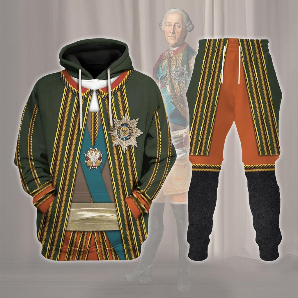 Gearhomie German Army Officer Burkhard Christoph von Munnich Costume Hoodie Sweatshirt T-Shirt Tracksuit - Gearhomie.com