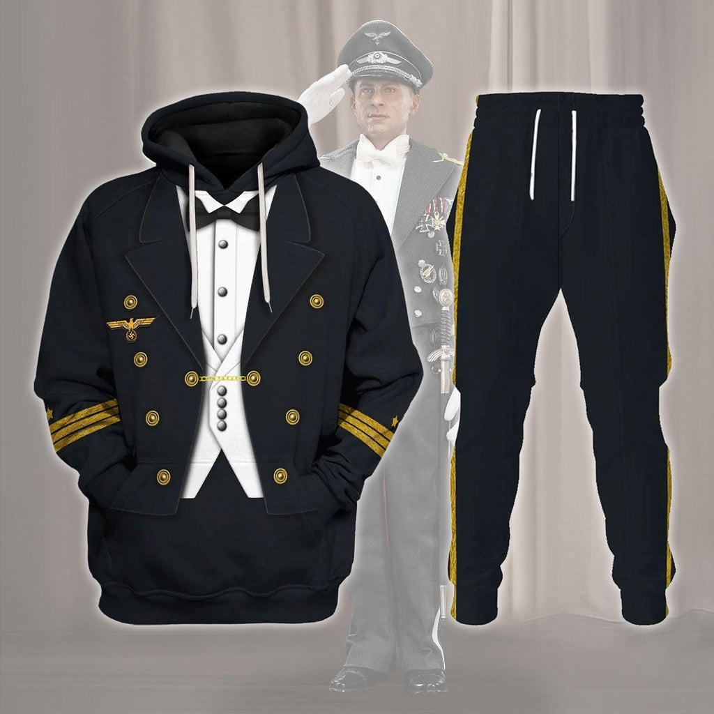 Gearhomie German Kriegsmarine (War Navy) Officer Costume Hoodie Sweatshirt T-Shirt Tracksuit - Gearhomie.com