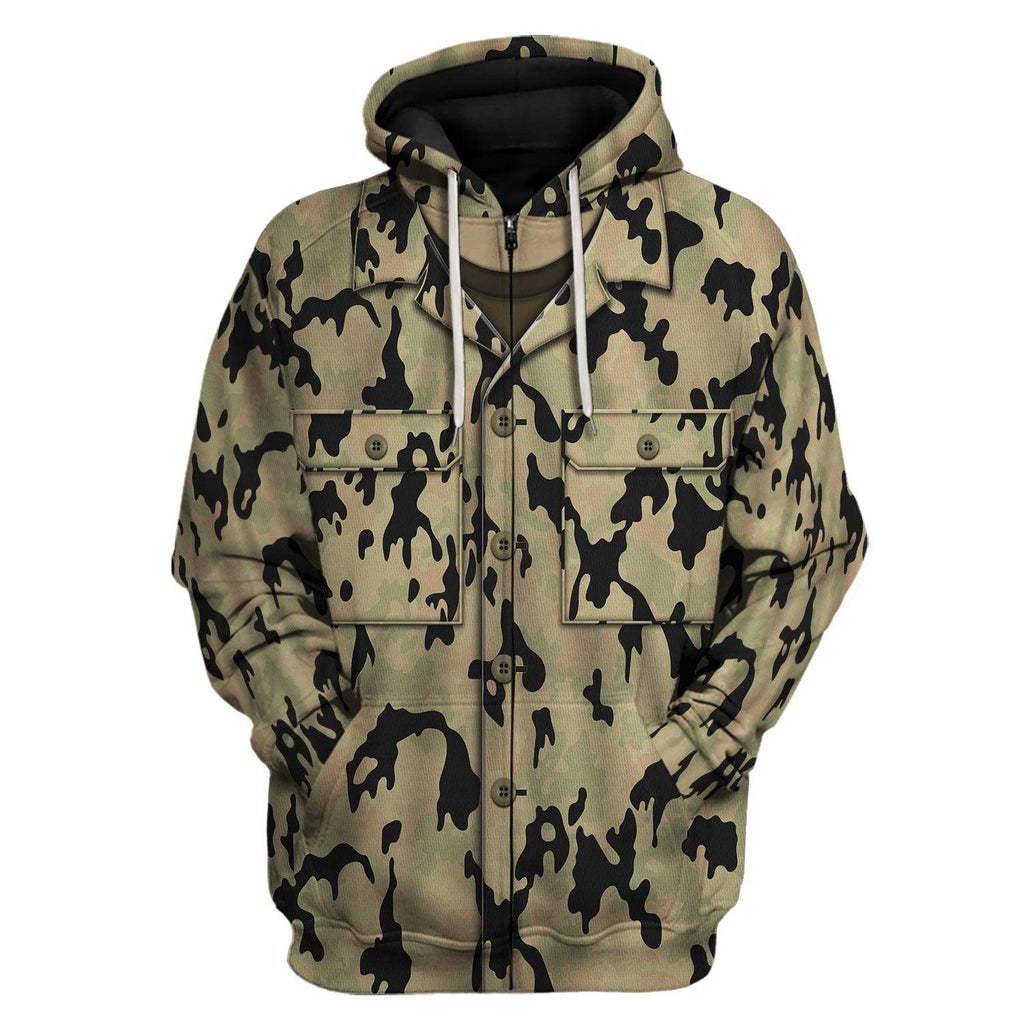 Gearhomie German Leibermuster Faded v2.0 CAMO Costume Hoodie Sweatshirt T-Shirt Tracksuit - Gearhomie.com