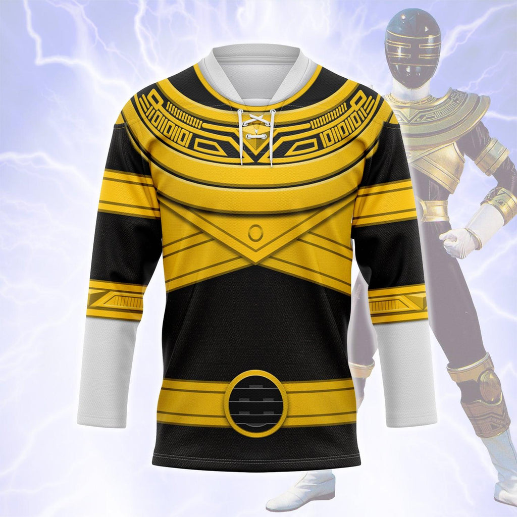 Gearhomie Gold Power Rangers Zeo Hockey Jersey - Gearhomie.com