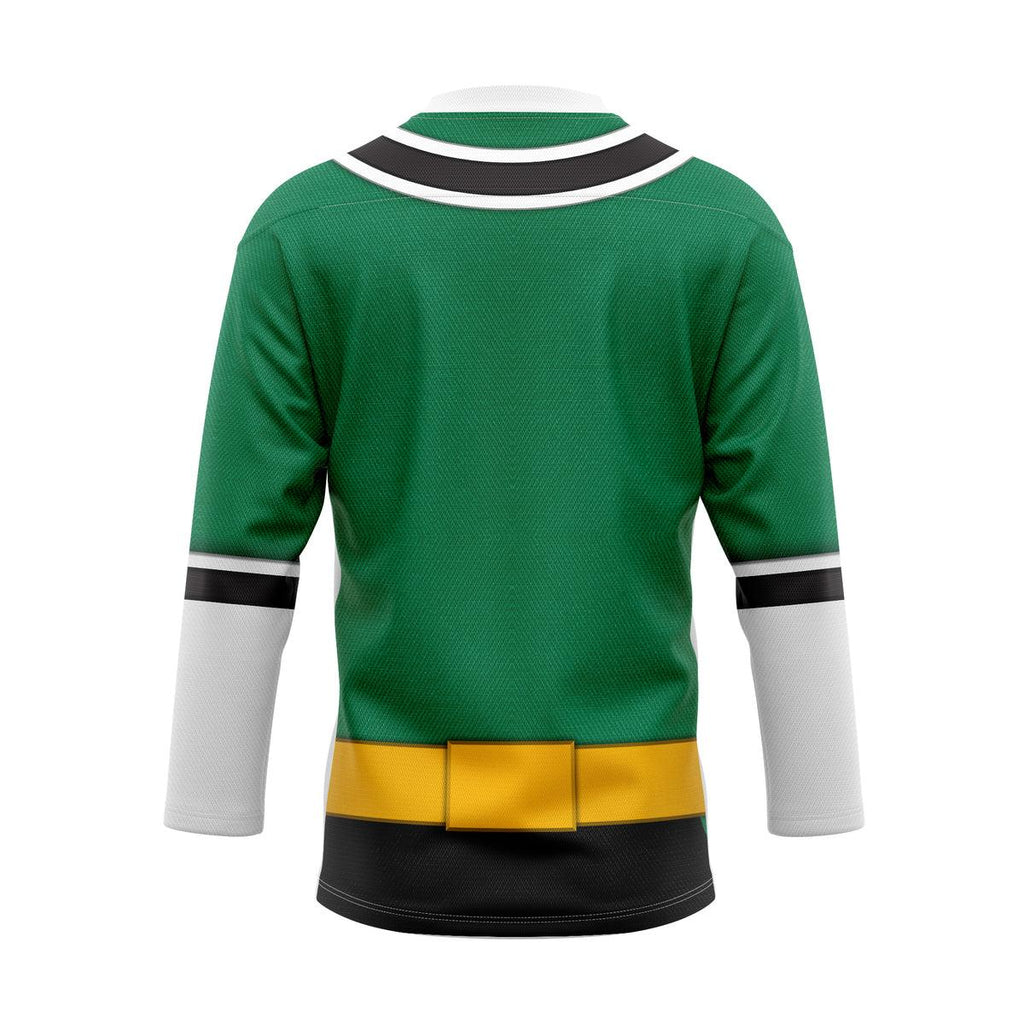 GearHomie Green Power Rangers Samurai Hockey Jersey - DucG