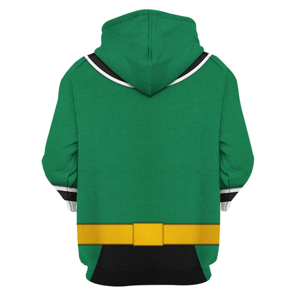 GearHomie Green Power Rangers Samurai Hoodies Sweatshirt T-shirt Hawaiian Tracksuit - DucG