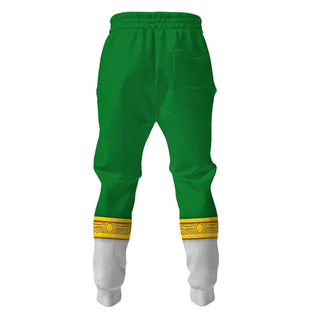 Gearhomie Green Power Rangers Zeo Hoodies Sweatshirt T-shirt Hawaiian Tracksuit - Gearhomie.com