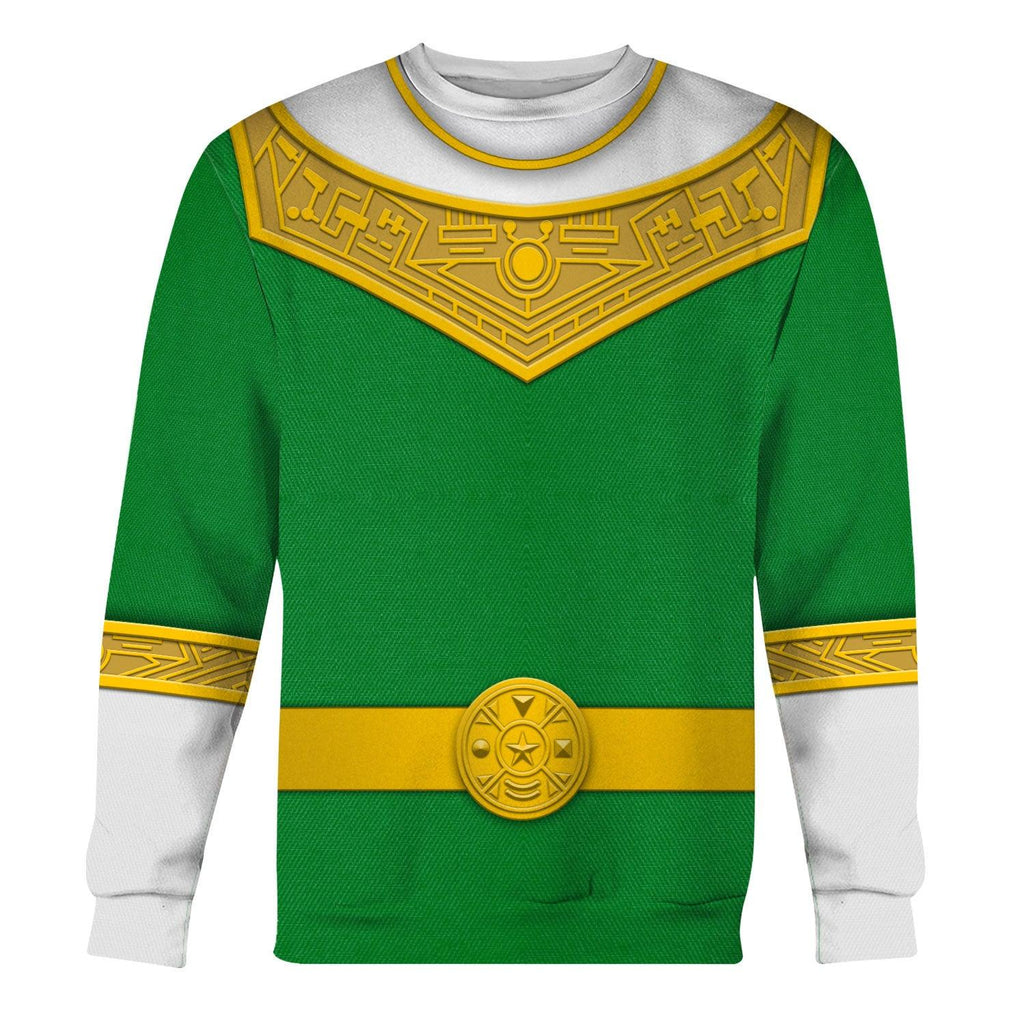 Gearhomie Green Power Rangers Zeo Hoodies Sweatshirt T-shirt Hawaiian Tracksuit - Gearhomie.com