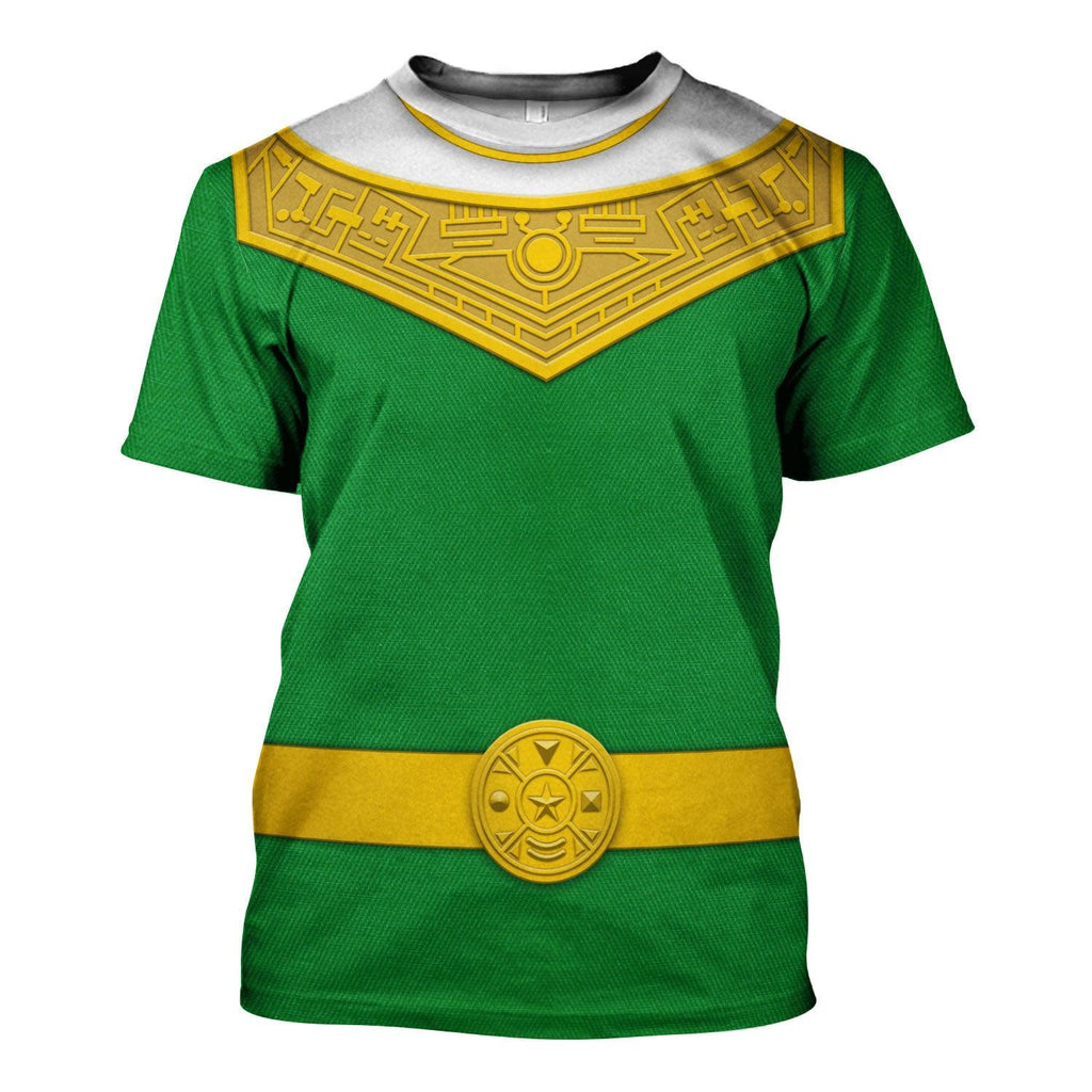 Gearhomie Green Power Rangers Zeo Hoodies Sweatshirt T-shirt Hawaiian Tracksuit - Gearhomie.com