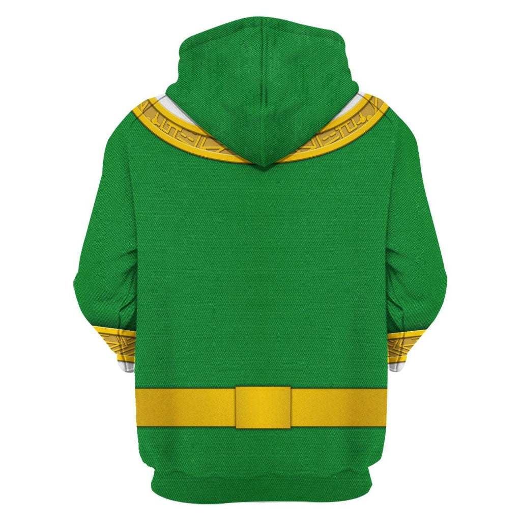 Gearhomie Green Power Rangers Zeo Hoodies Sweatshirt T-shirt Hawaiian Tracksuit - Gearhomie.com