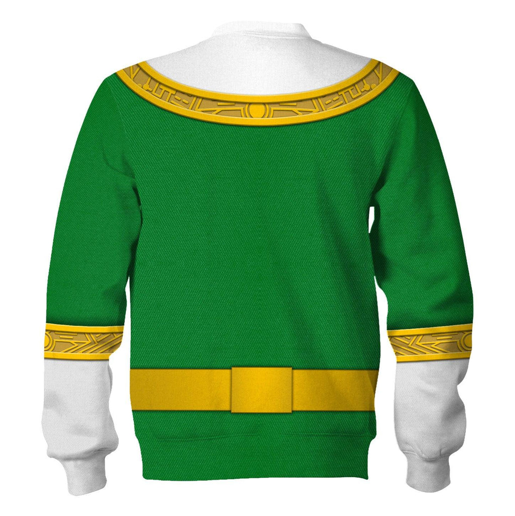 Gearhomie Green Power Rangers Zeo Hoodies Sweatshirt T-shirt Hawaiian Tracksuit - Gearhomie.com