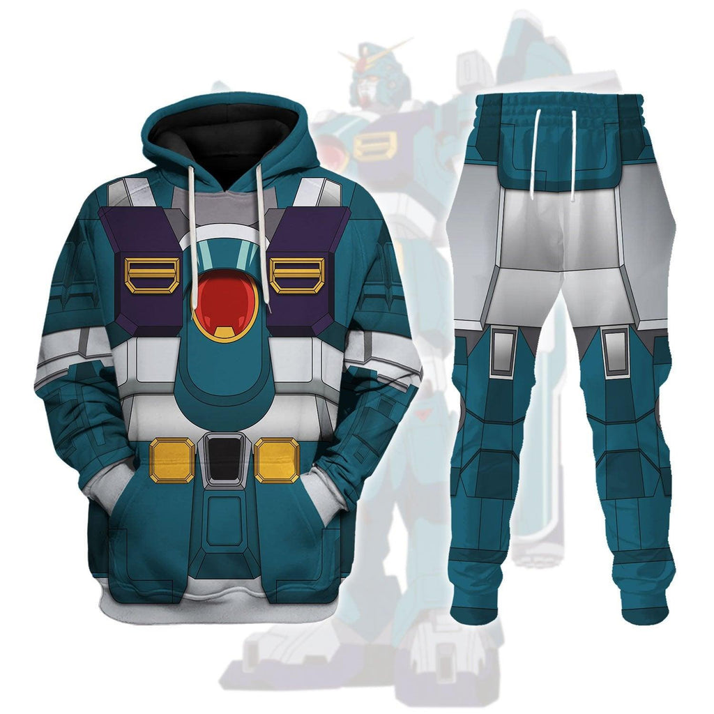 Gearhomie Gundam Leopard After War Gundam X Costume All Over Print Tracksuit Hoodie - DucG