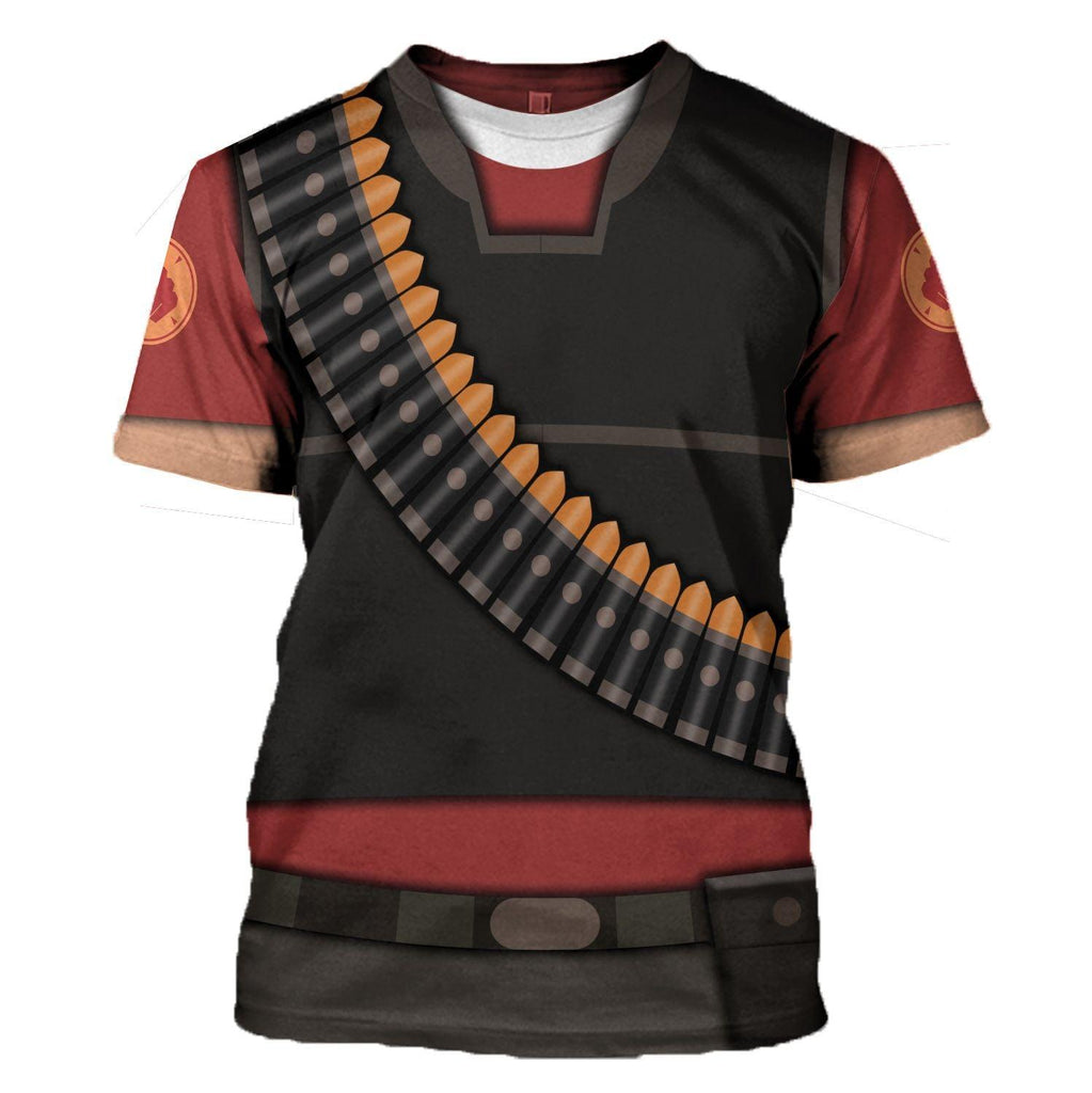 Gearhomie Heavy TF2 Costume Hoodie Sweatshirt T-Shirt Tracksuit - DucG