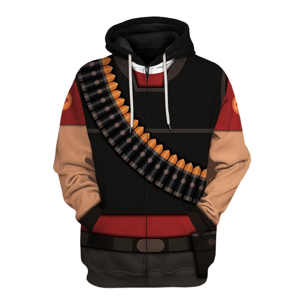 Gearhomie Heavy TF2 Costume Hoodie Sweatshirt T-Shirt Tracksuit - DucG