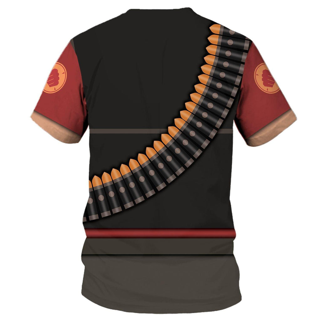 Gearhomie Heavy TF2 Costume Hoodie Sweatshirt T-Shirt Tracksuit - DucG