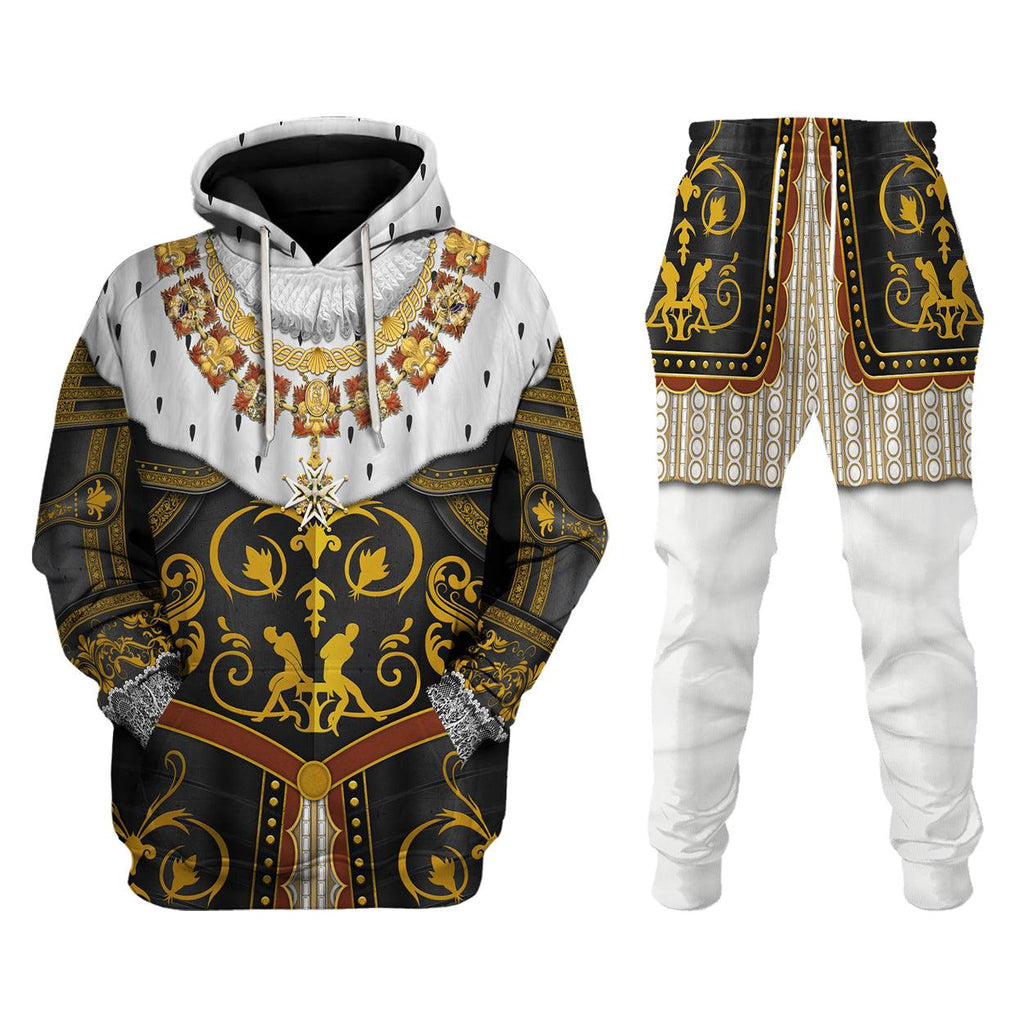 Gearhomie Henry IV De Bourbon Coronation Robes Costume All Over Print Hoodie Sweatshirt T-Shirt Tracksuit - Gearhomie.com