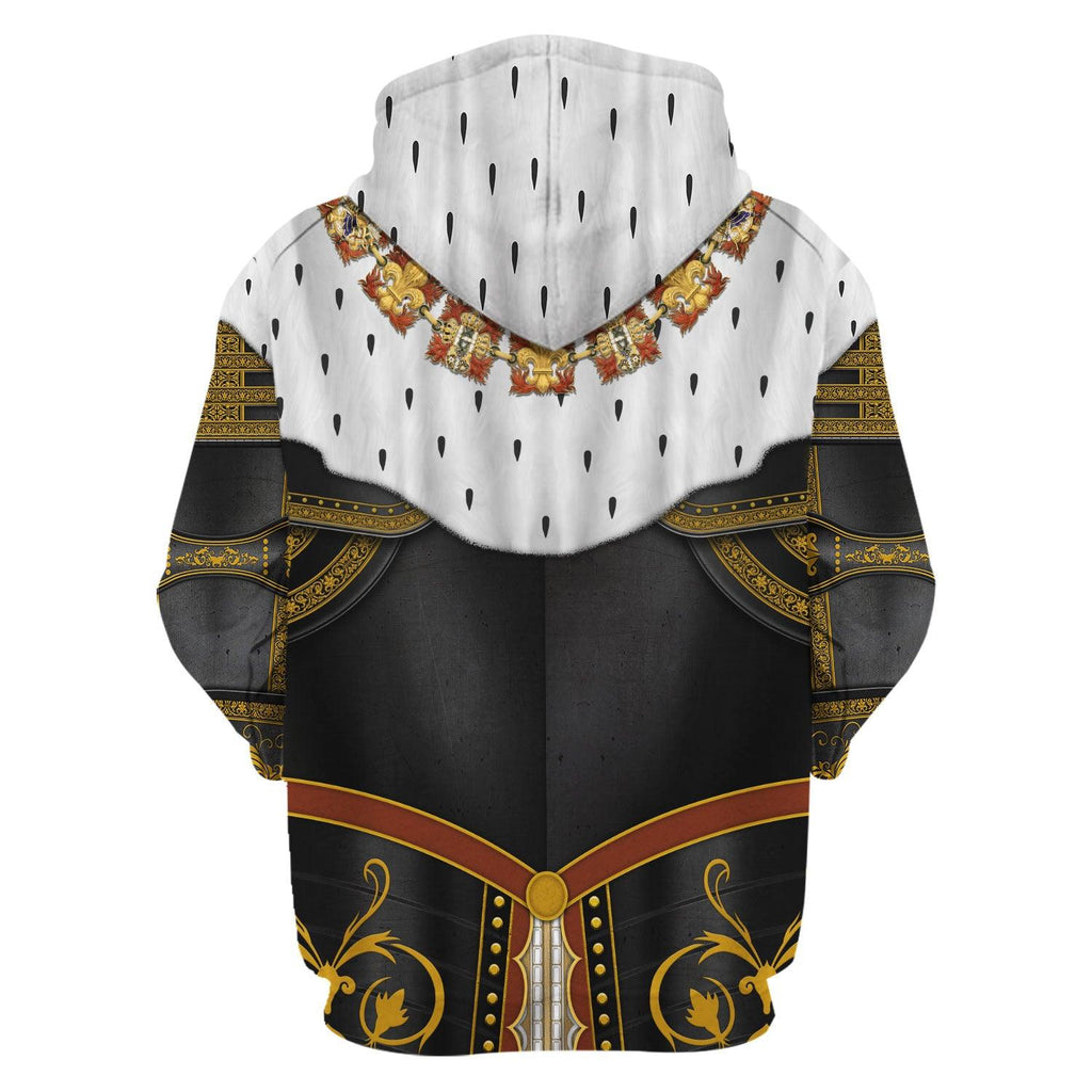 Gearhomie Henry IV De Bourbon Coronation Robes Costume All Over Print Hoodie Sweatshirt T-Shirt Tracksuit - Gearhomie.com