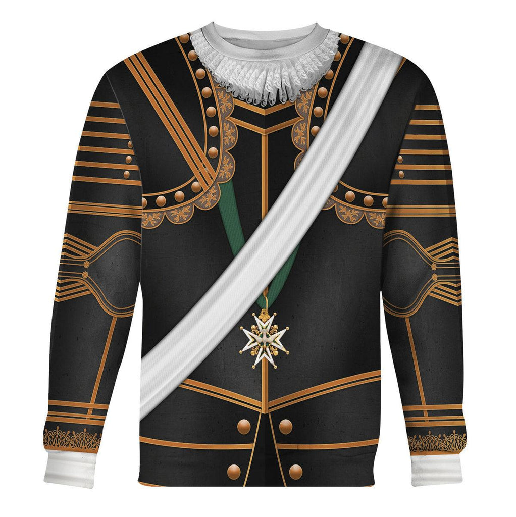 Gearhomie Henry IV of France Armour Costume All Over Print Hoodie Sweatshirt T-Shirt Tracksuit - Gearhomie.com