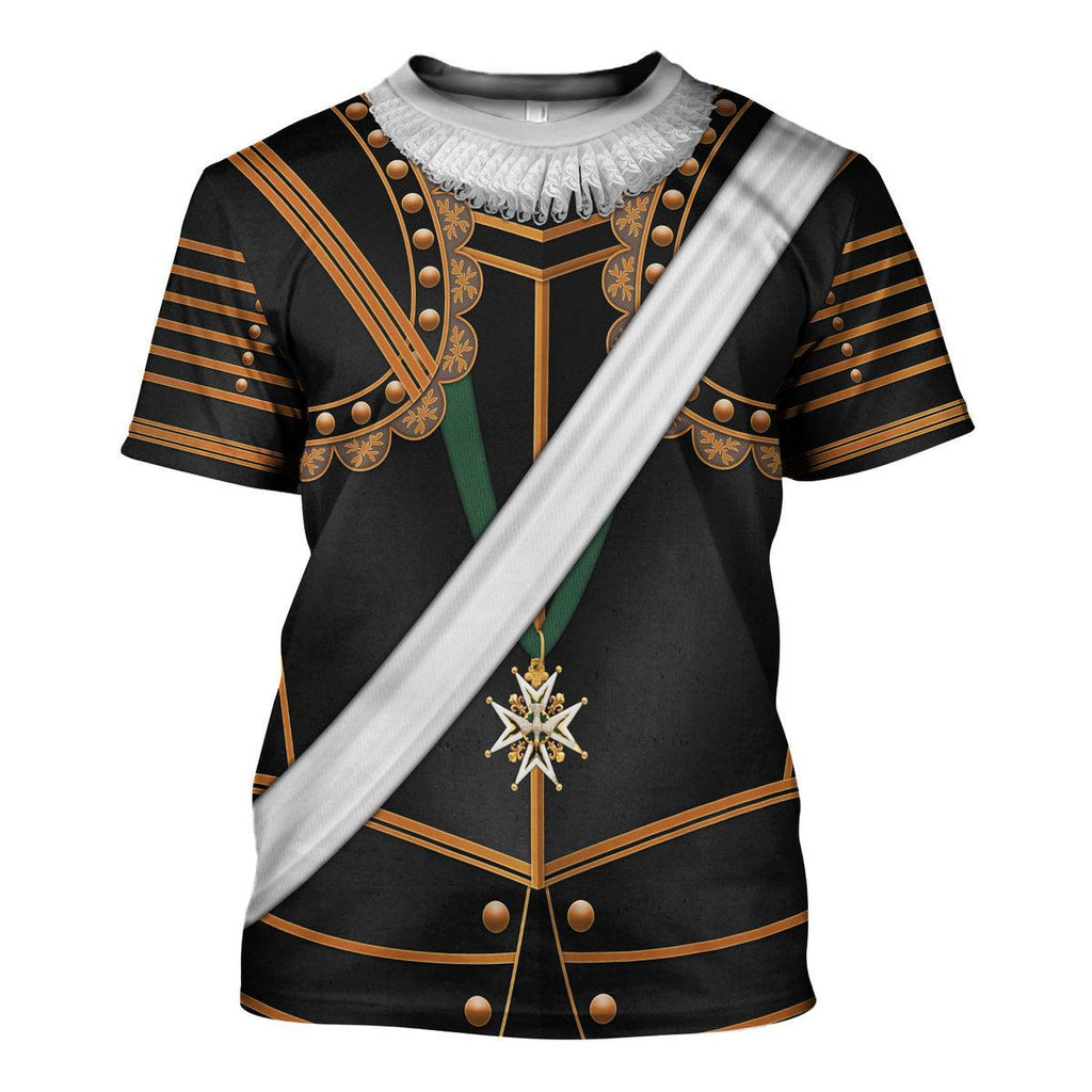 Gearhomie Henry IV of France Armour Costume All Over Print Hoodie Sweatshirt T-Shirt Tracksuit - Gearhomie.com