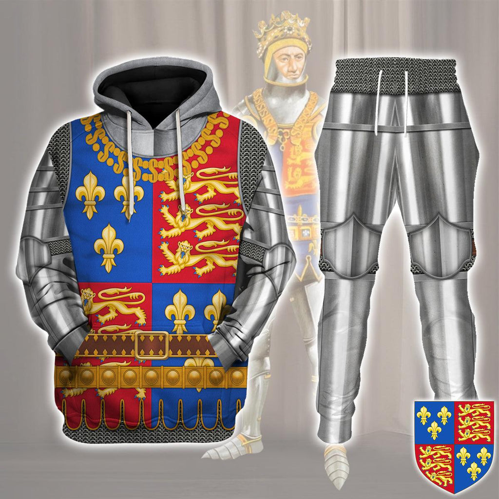 Gearhomie Henry V Amour Knights Costume Hoodie Sweatshirt T-Shirt Sweatpants - Gearhomie.com