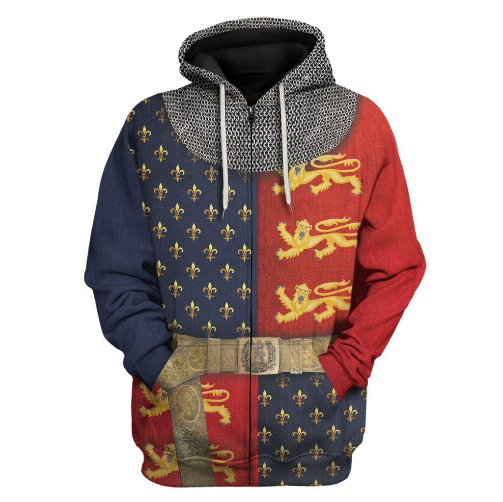 Gearhomie Henry V of England Costume Hoodie Sweatshirt T-Shirt Tracksuit - Gearhomie.com